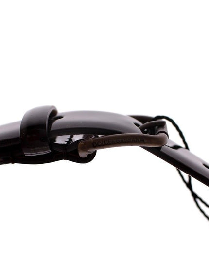 Dolce & Gabbana Brown Leather Logo Belt Cintura Belt