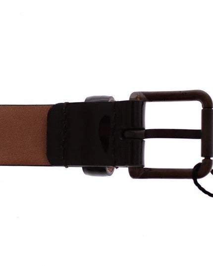 Dolce & Gabbana Brown Leather Logo Belt Cintura Belt