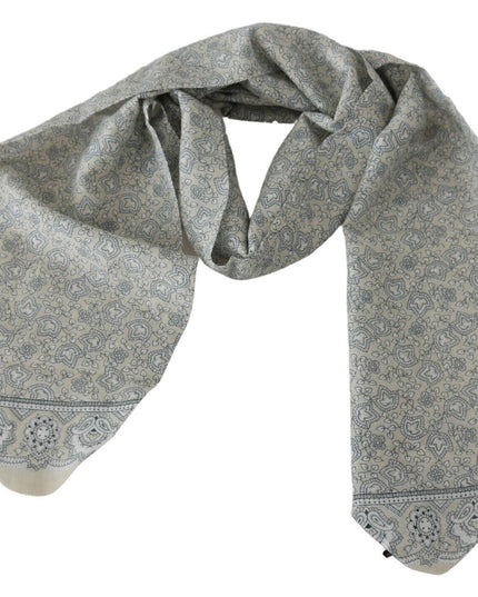 Ermanno Scervino Beige Blue Belt Wrap Beachwear Waist