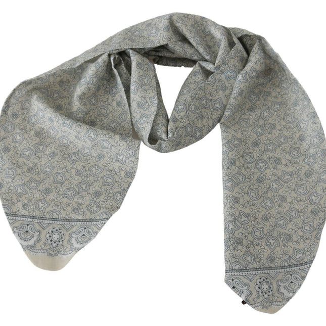 Ermanno Scervino Beige Blue Belt Wrap Beachwear Waist