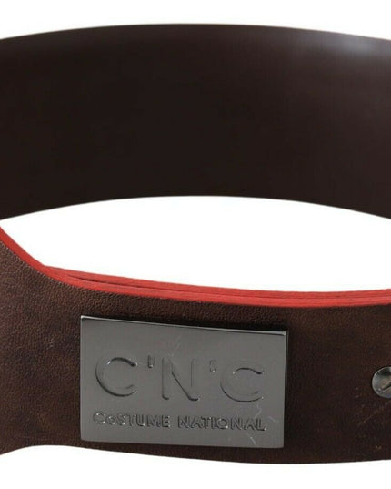 Costume National Dark Brown Genuine Leather Belt