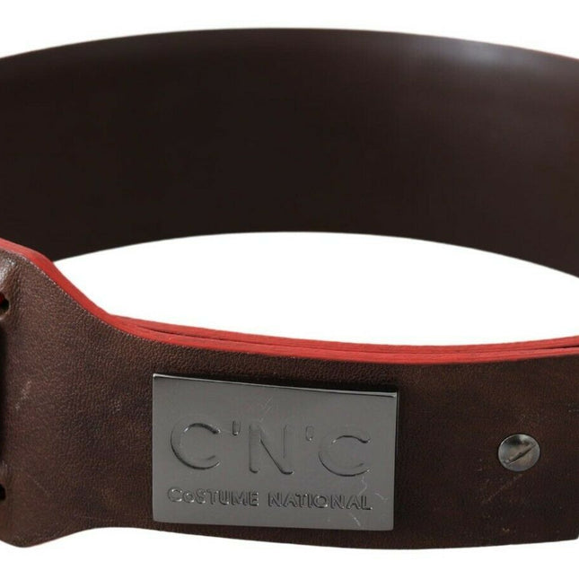Costume National Dark Brown Genuine Leather Belt