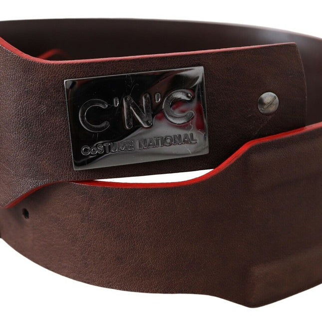 Costume National Dark Brown Genuine Leather Belt