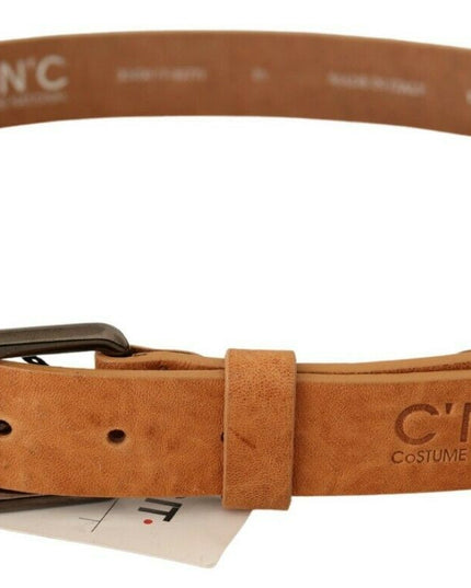 Costume National Light Brown Buckle Waist Belt