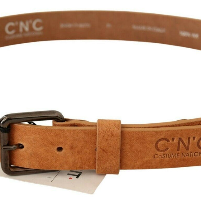Costume National Light Brown Buckle Waist Belt