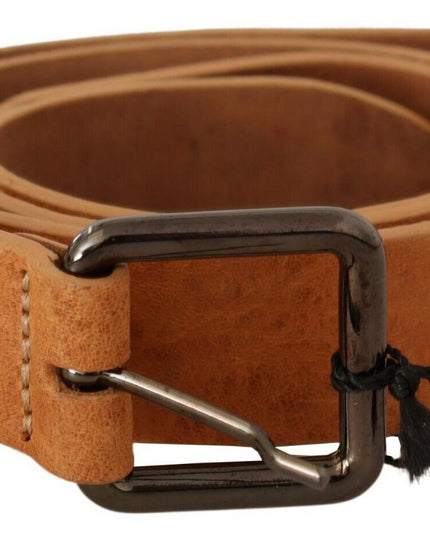 Costume National Light Brown Buckle Waist Belt