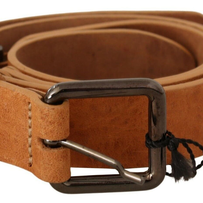 Costume National Light Brown Buckle Waist Belt