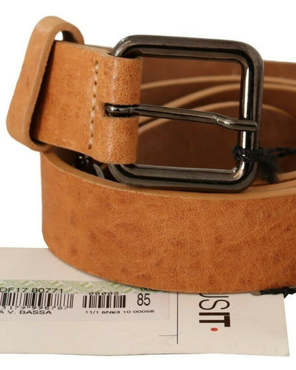 Costume National Light Brown Buckle Waist Belt