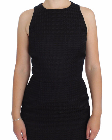 DAIZY SHELY Black Sheath Party Evening Knee Length Dress