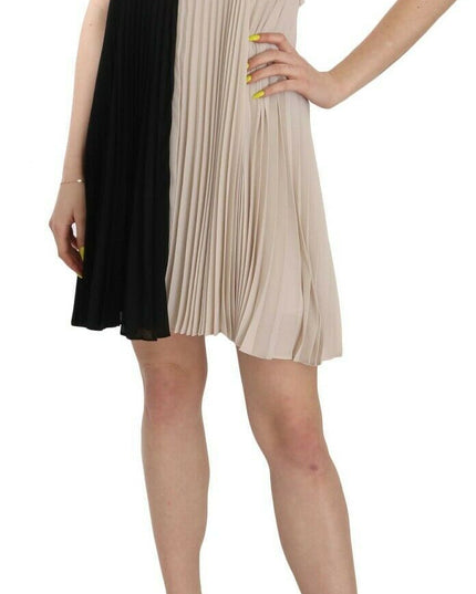 PINKO Black and White Mini Sleeve less A-line Princess Dress