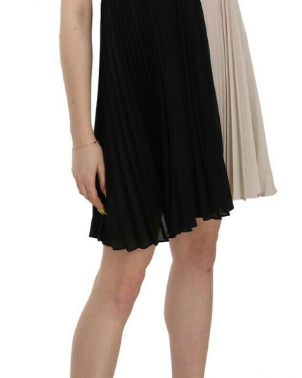 PINKO Black and White Mini Sleeve less A-line Princess Dress