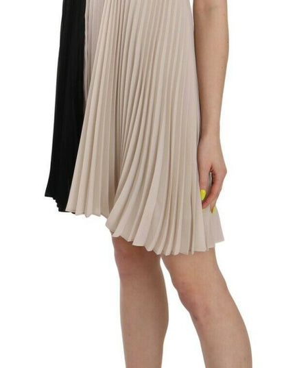 PINKO Black and White Mini Sleeve less A-line Princess Dress