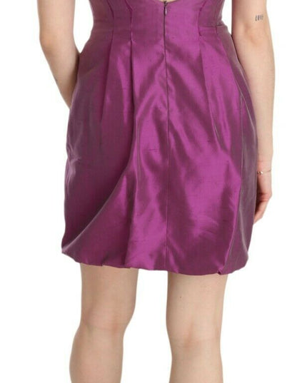 Ermanno Scervino Pink Halter Backless Midi Plain Dress