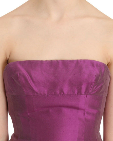 Ermanno Scervino Pink Halter Backless Midi Plain Dress