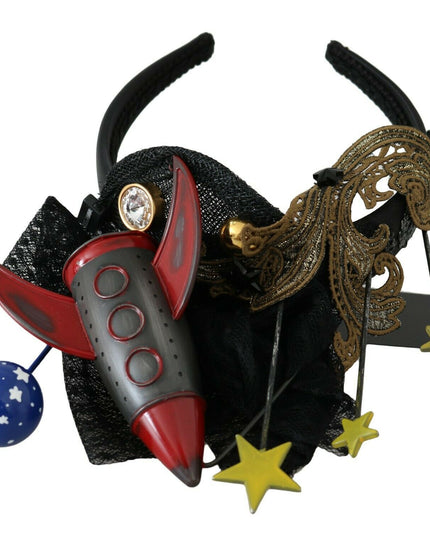 Dolce & Gabbana Rocket Crystal Stars Tiara Diadem Headband
