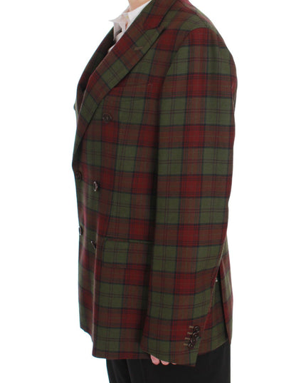 BENCIVENGA Green Wool Double Breasted Bordeaux