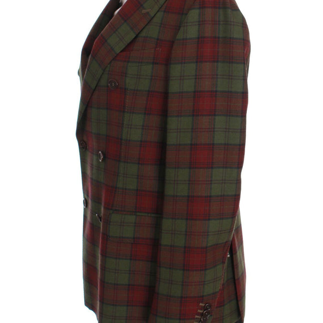 BENCIVENGA Green Wool Double Breasted Bordeaux