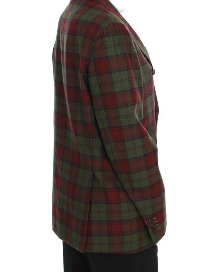 BENCIVENGA Green Wool Double Breasted Bordeaux