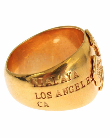 Nialaya Gold Plated 925 Silver Womens Ring