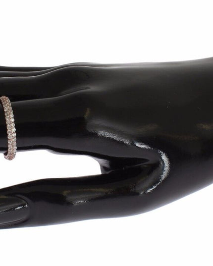 Nialaya Pink Gold 925 Silver Clear CZ Ring