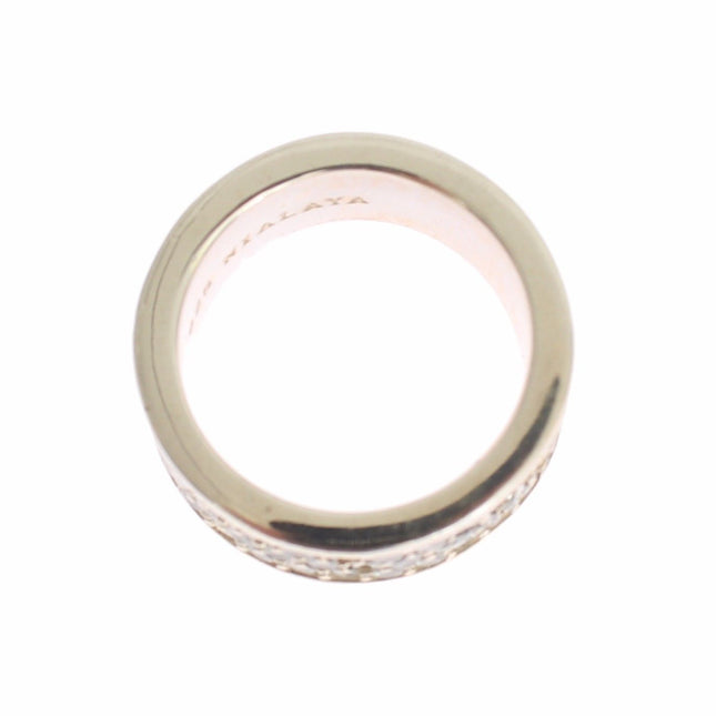 Nialaya Silver Womens CZ 925 Sterling Ring