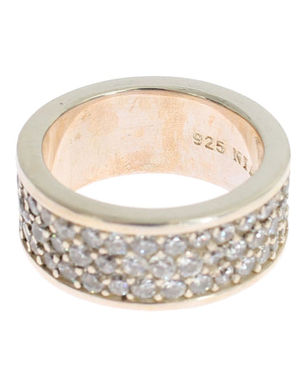 Nialaya Silver Womens CZ 925 Sterling Ring