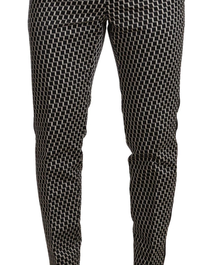 Dolce & Gabbana Black White Check 3 Piece Set MARTINI Suit