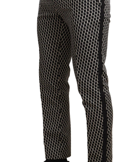 Dolce & Gabbana Black White Check 3 Piece Set MARTINI Suit