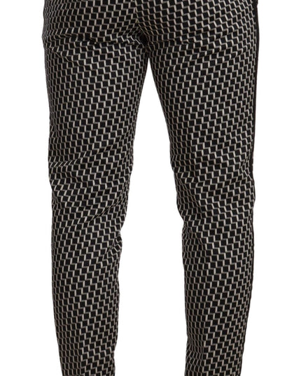 Dolce & Gabbana Black White Check 3 Piece Set MARTINI Suit