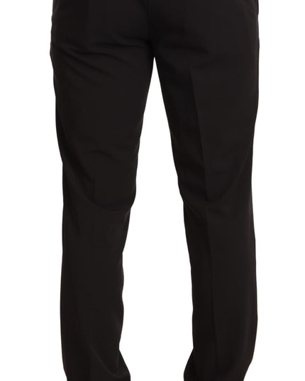 Domenico Tagliente Black Polyester Slim 2 Piece Set TAGLIENTE Suit