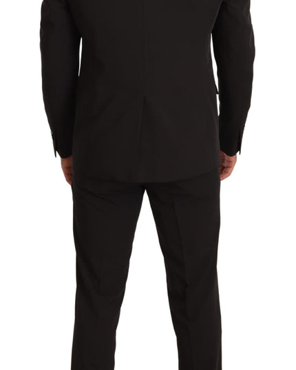 Domenico Tagliente Black Polyester Slim 2 Piece Set TAGLIENTE Suit
