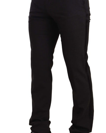 Dolce & Gabbana Blue Velvet Cotton Slim Fit Smoking Suit