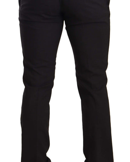 Dolce & Gabbana Blue Velvet Cotton Slim Fit Smoking Suit