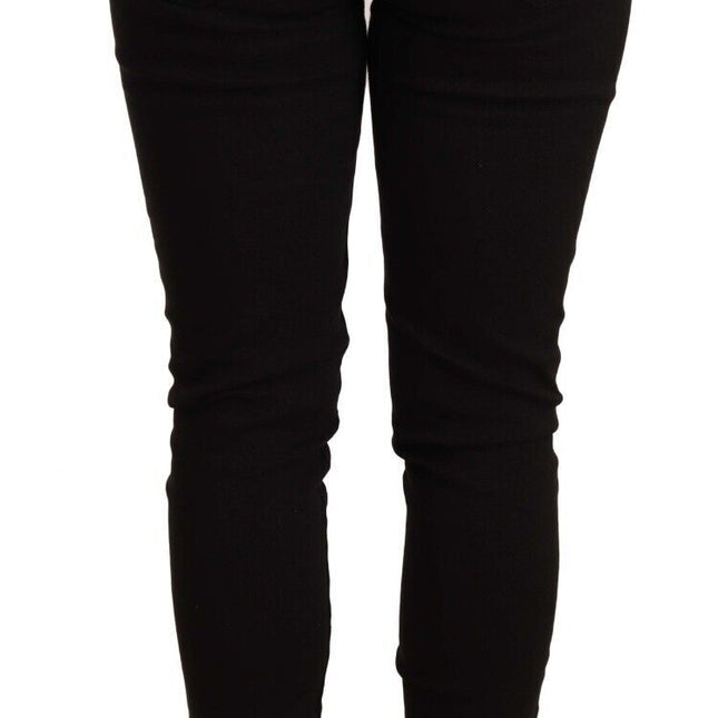 Dolce & Gabbana Black Slim Fit Denim Cotton Stretch Jeans