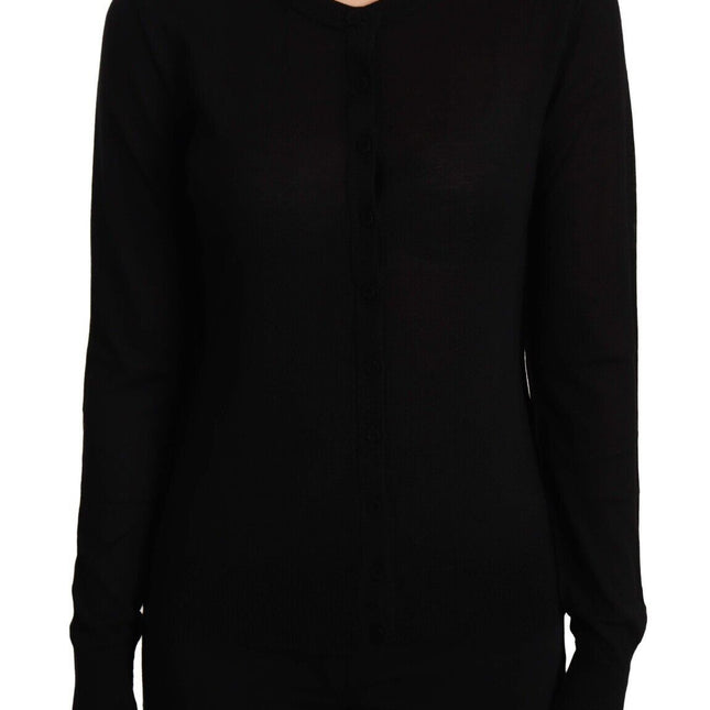 Dolce & Gabbana Black Crewneck Pullover STAFF Sweater Wool