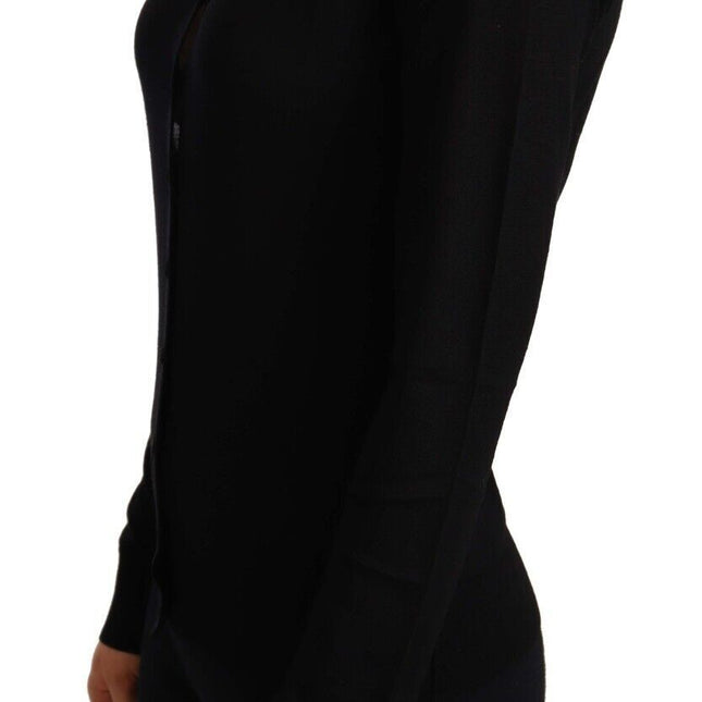 Dolce & Gabbana Black Crewneck Pullover STAFF Sweater Wool