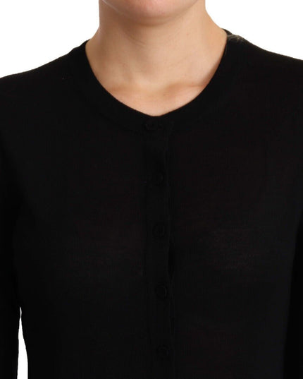 Dolce & Gabbana Black Crewneck Pullover STAFF Sweater Wool