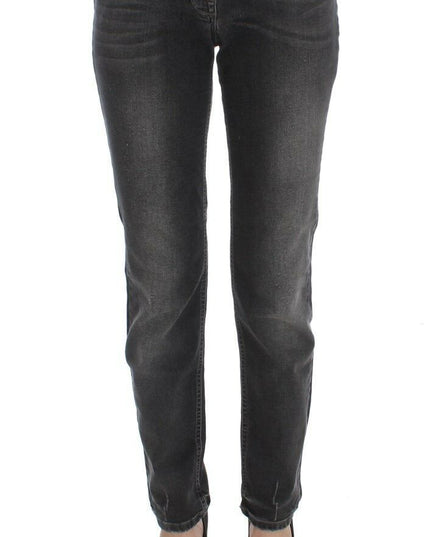 Ermanno Scervino Gray Wash Cotton Blend Stretch Jeans Pants
