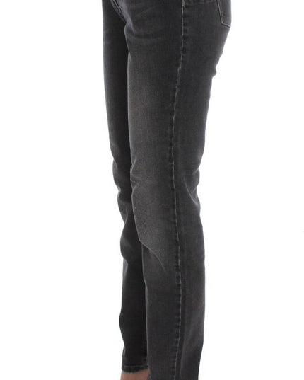 Ermanno Scervino Gray Wash Cotton Blend Stretch Jeans Pants
