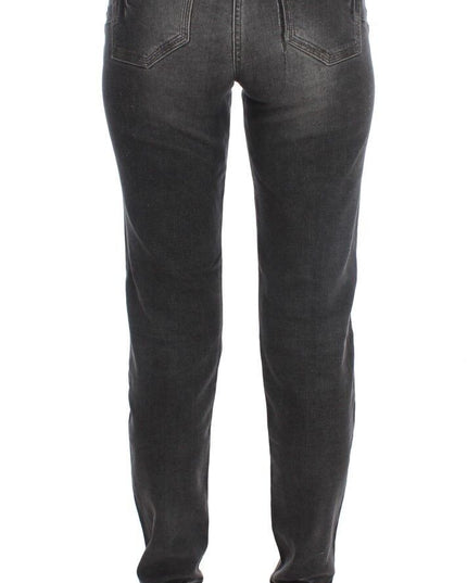 Ermanno Scervino Gray Wash Cotton Blend Stretch Jeans Pants