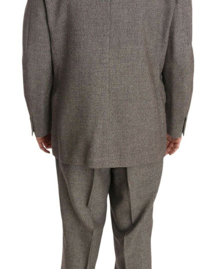 Fendi Brown Wool Regular Single  Breasted Suit