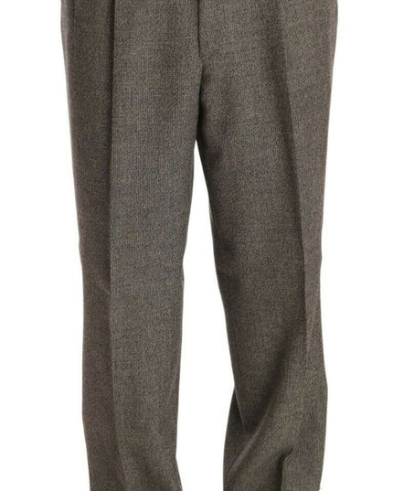 Fendi Brown Wool Regular Single  Breasted Suit