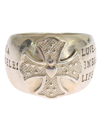 Nialaya Silver Cross Womens 925 Sterling Ring