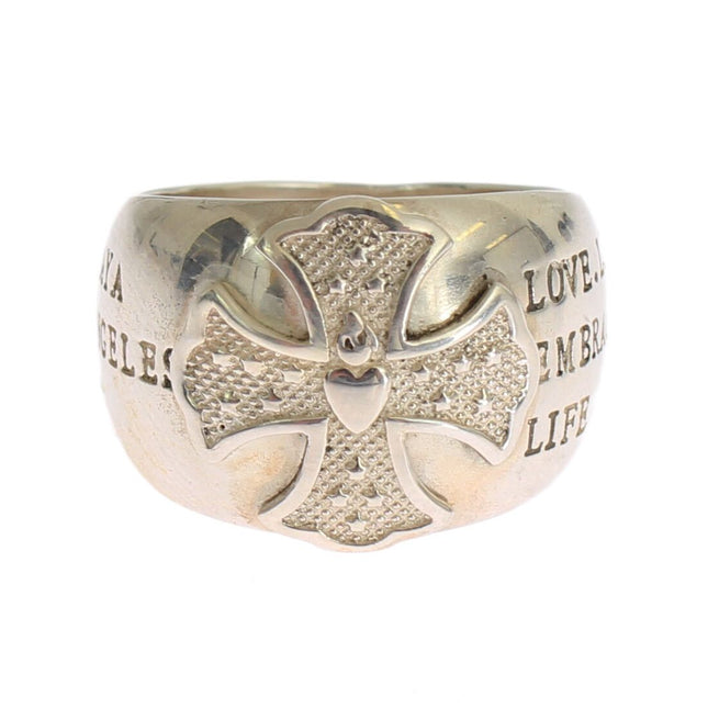 Nialaya Silver Cross Womens 925 Sterling Ring