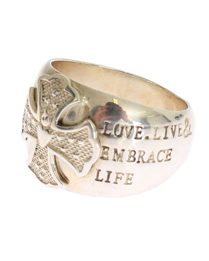 Nialaya Silver Cross Womens 925 Sterling Ring