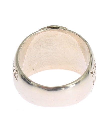 Nialaya Silver Cross Womens 925 Sterling Ring