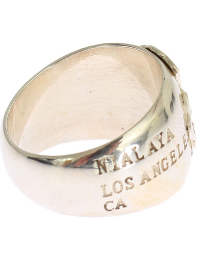 Nialaya Silver Cross Womens 925 Sterling Ring