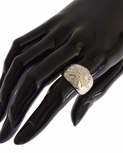 Nialaya Silver Cross Womens 925 Sterling Ring