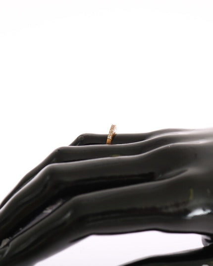 Nialaya Gold Authentic Womens Clear CZ Gold 925 Silver Ring