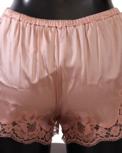 Dolce & Gabbana Pink Floral Lace Lingerie Underwear
